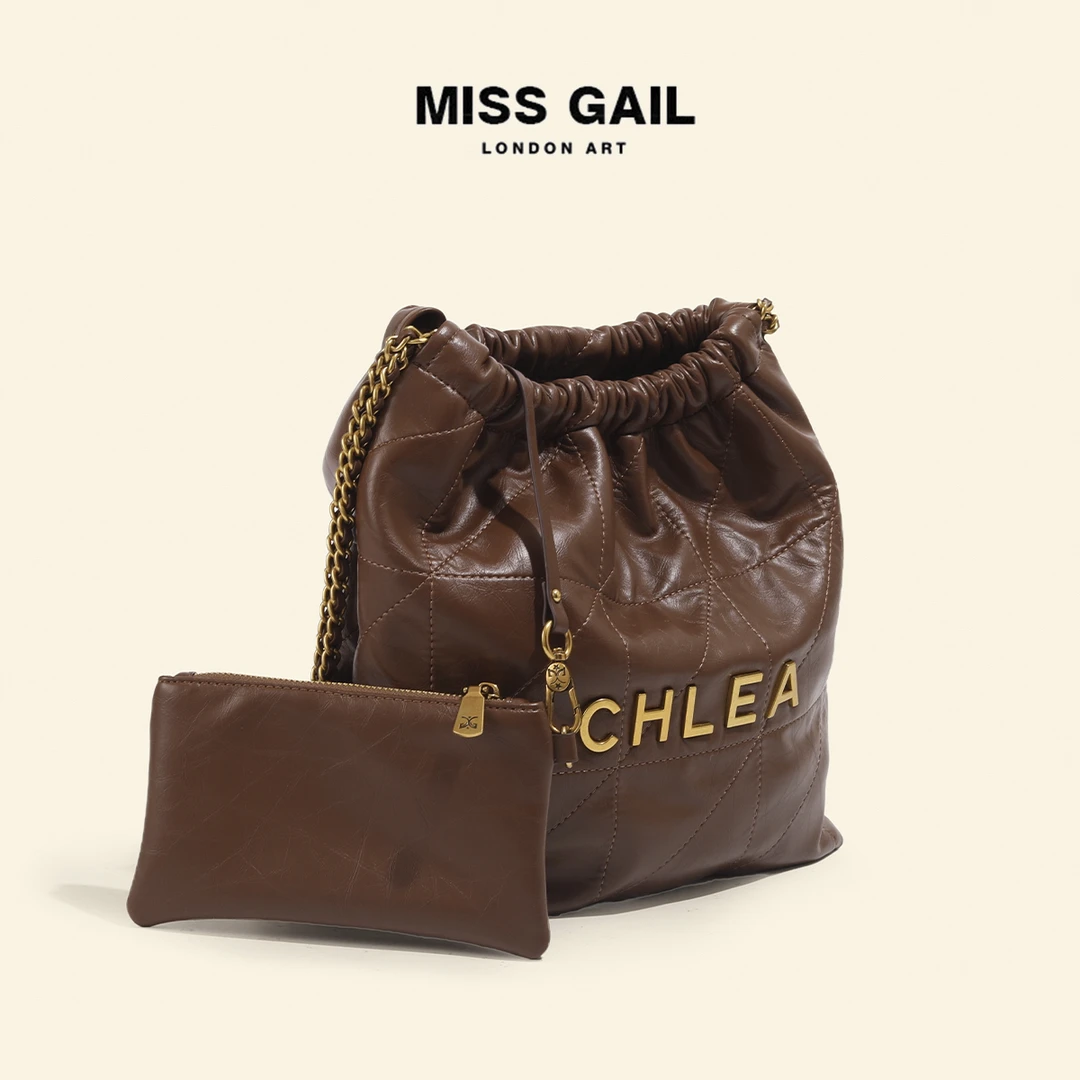 Miss Gail秋冬款休闲单肩包6883棕