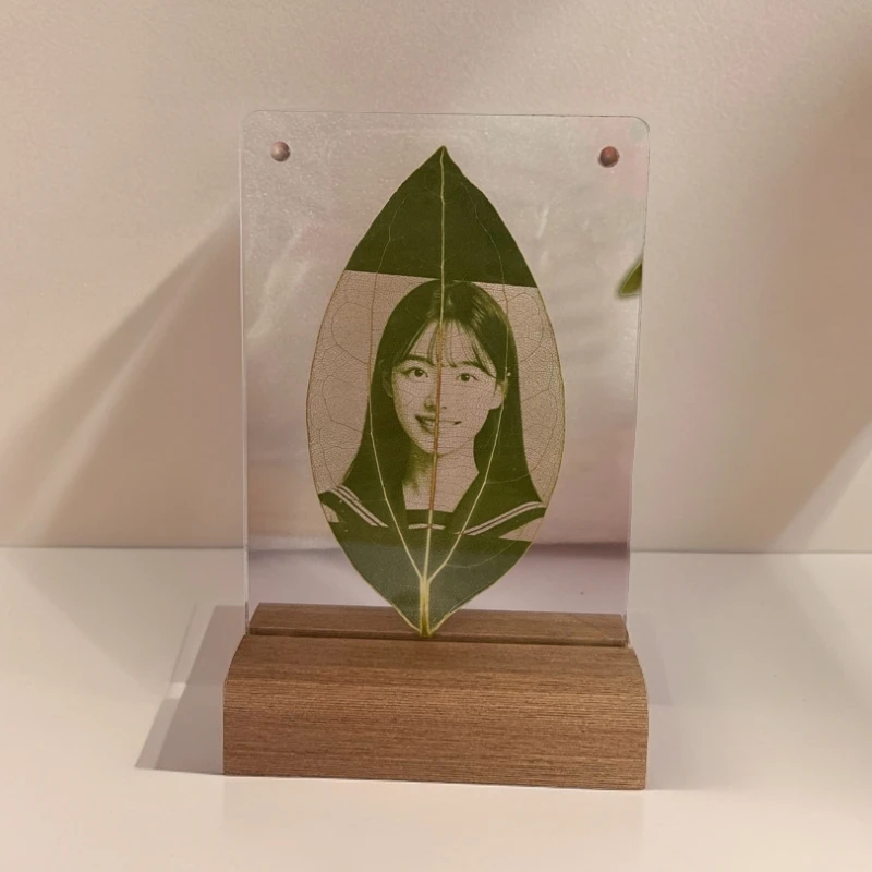 平安叶叶雕DIY定制照片（亚克力透明材质）七夕生日送人必备礼物
