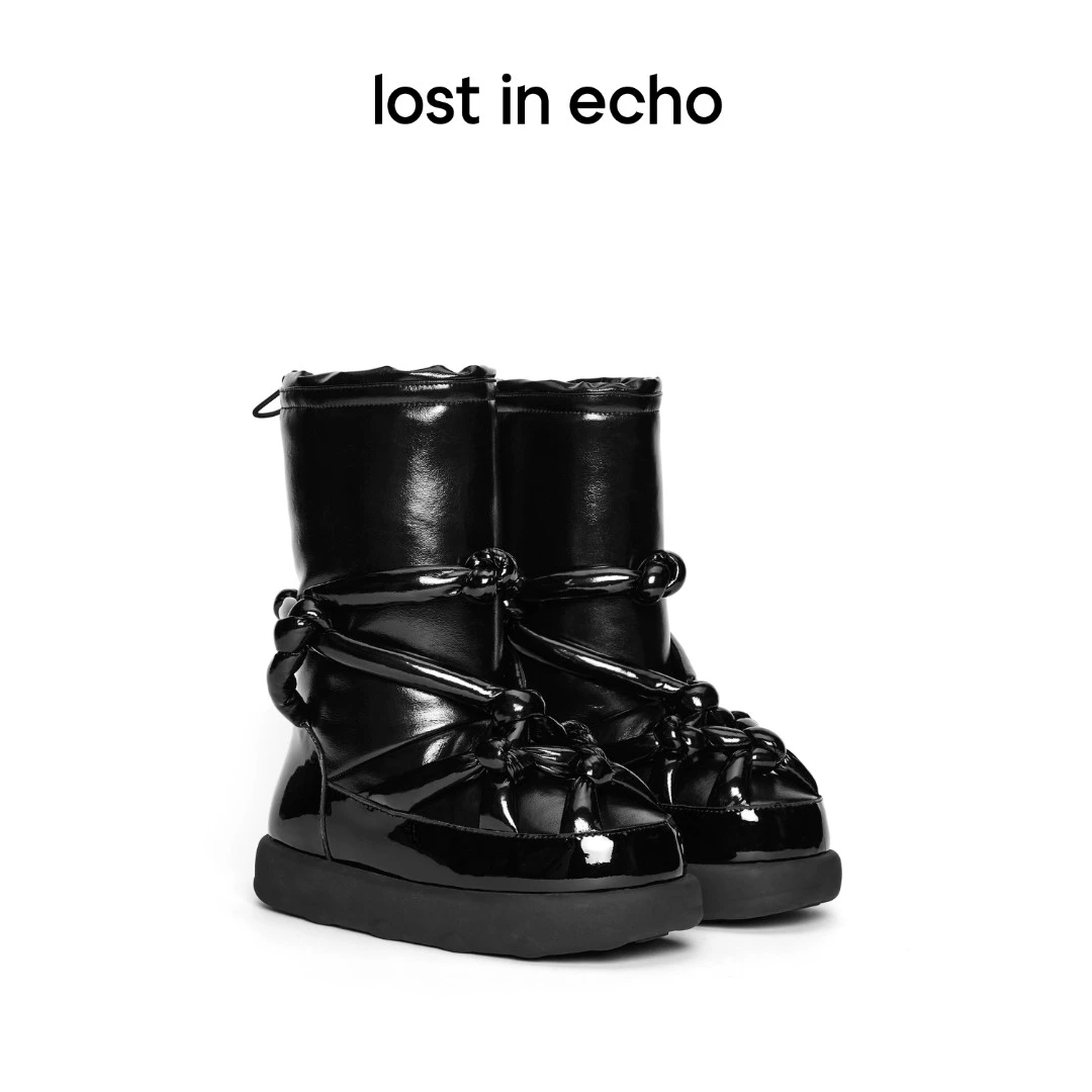 【苏苏专属】lost in echo原创设计师品牌加绒加厚保暖雪地靴长靴