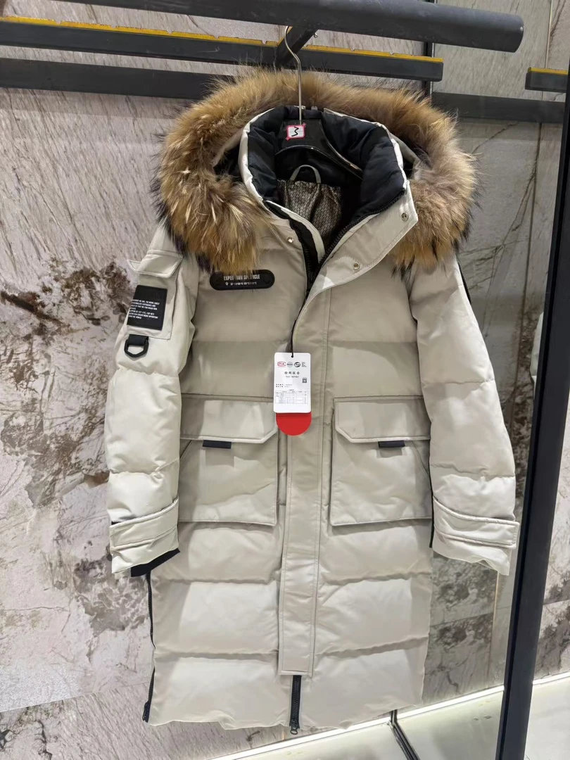 【极寒抗冻】2024冬季新款加厚情侣户外御寒长款工装派克羽绒服外套