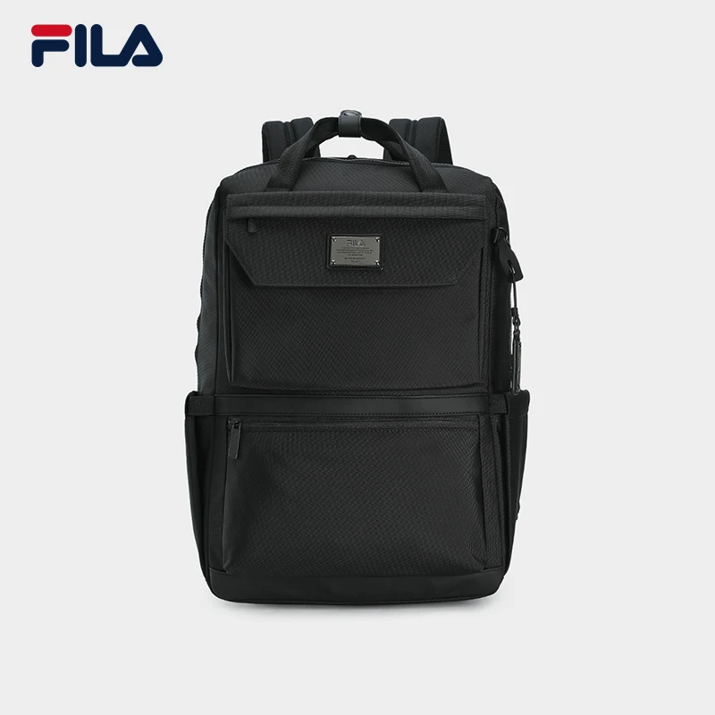 【抗菌科技】斐乐双肩包黑色时尚百搭男女同款休闲背包F13M443102F