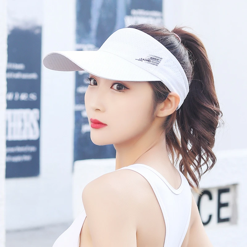 力速者夏天帽子加长檐防晒空顶帽男士户外运动遮阳棒球帽夏季女士