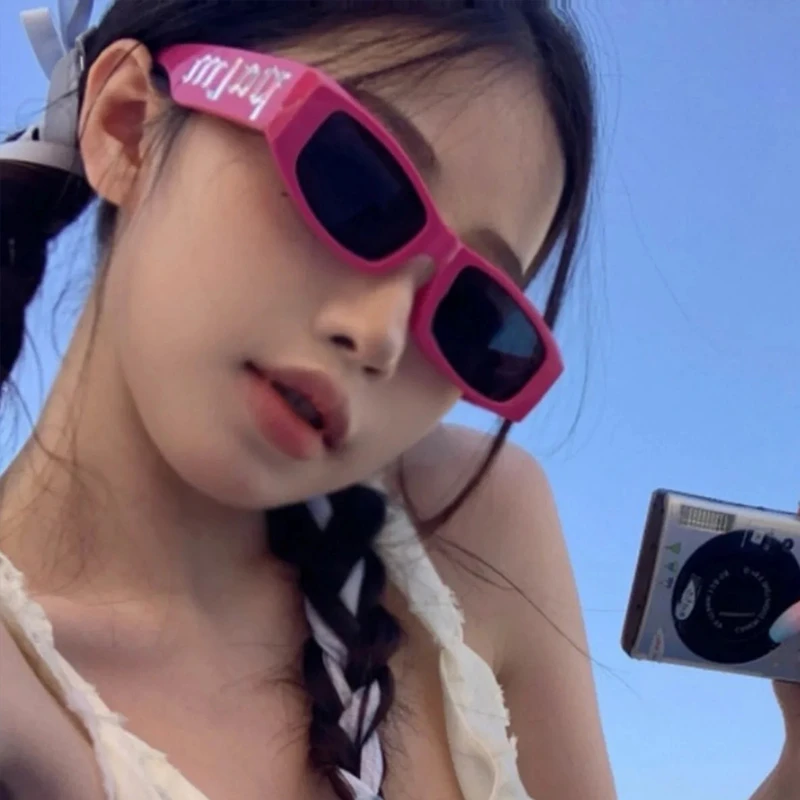 朋克字母时尚Y2K辣妹太阳眼镜氛围感拍照凹造型潮流ins嘻哈墨镜女