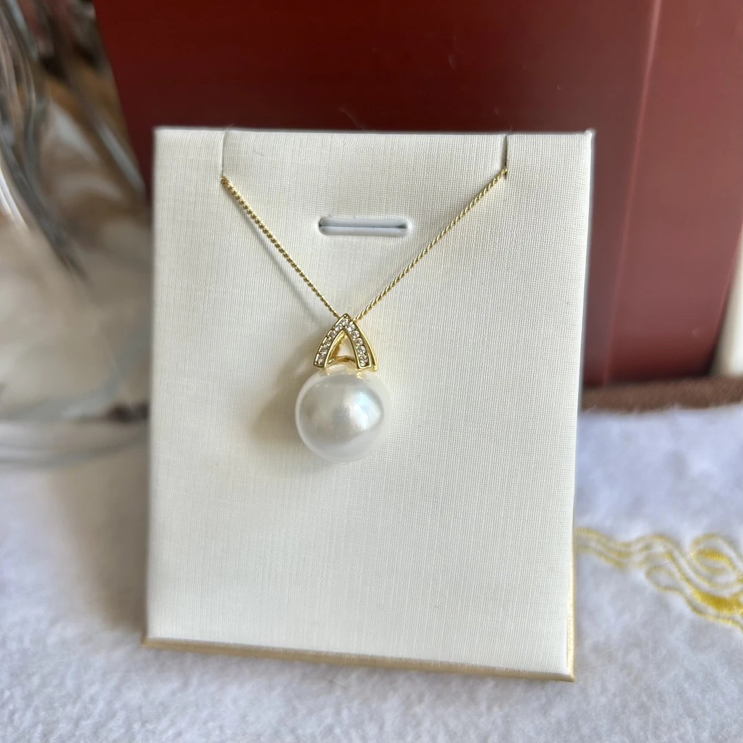 合金项链 正圆基本无暇简约大气不挑人经典款吊坠AL221