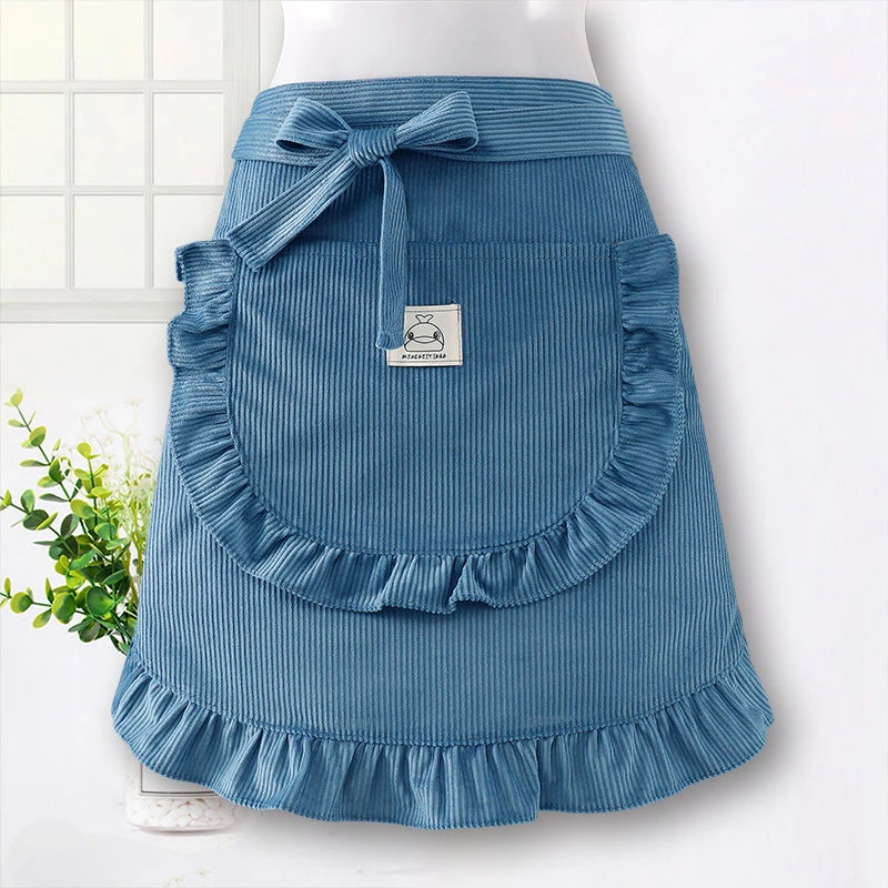 半身围裙厨房家用2025新款耐磨餐饮专用印字上班厨房专用半身围裙