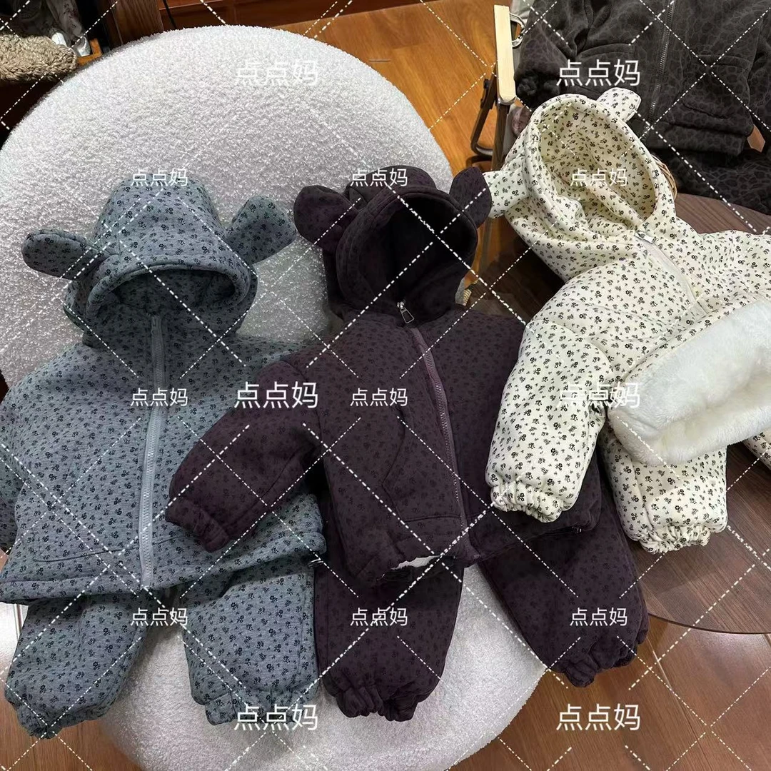 B.B.J【欢乐时光】可外穿四层加绒加厚儿童睡衣棉服套装8770