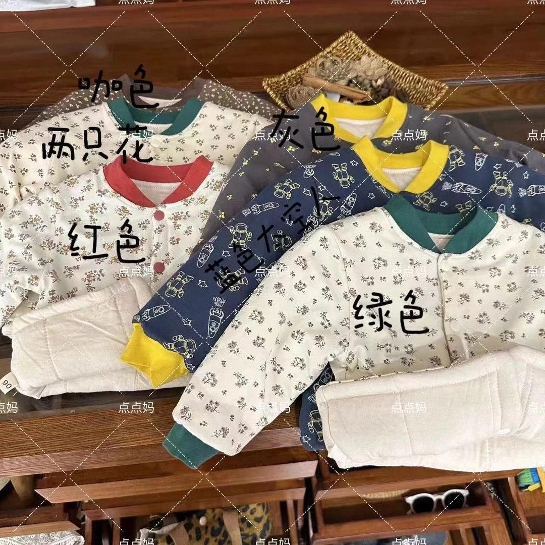 现货DDM【花花世界】儿童加厚保暖冬季小童棉衣校园神器童装89012