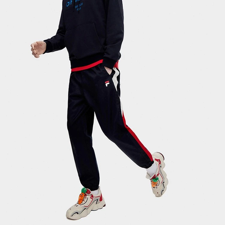 FILA FUSION斐乐男士休闲运动长裤2023春季潮流梭织裤T11M313801