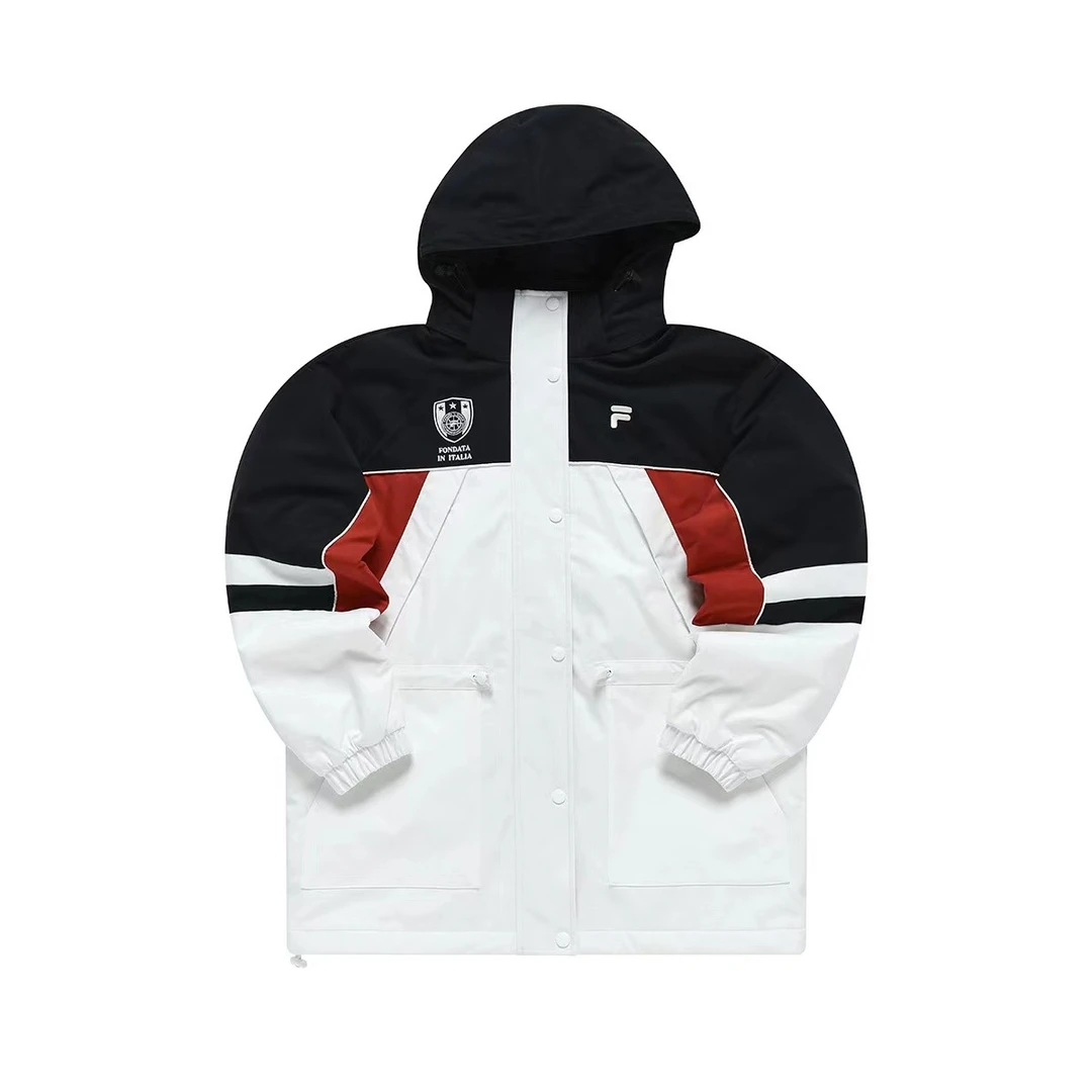 FILA FUSION新款棉服潮流女款连帽时尚休闲保暖棉服T11W346903