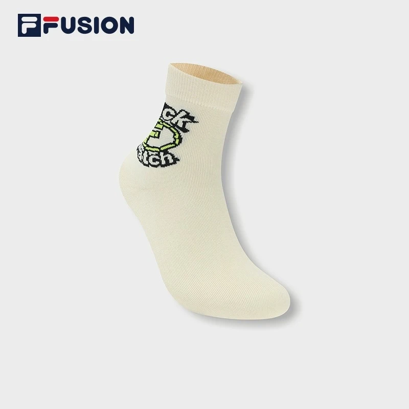 FILA斐乐时尚透气休闲女袜舒适中性运动袜秋季中筒潮流百搭长袜