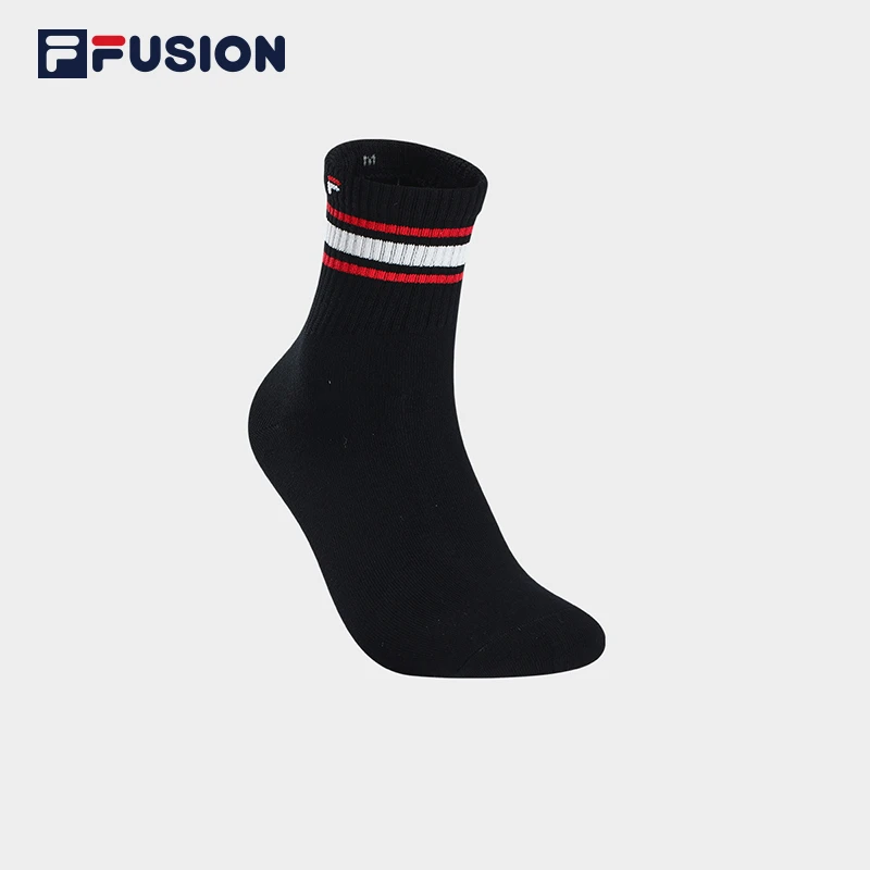 FILA FUSION斐乐情侣款潮流时尚网球运动中筒袜 T13U323302