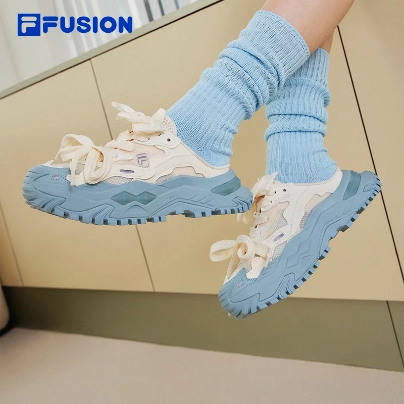BIANCO MULE 蝴蝶结FILA FUSION硬糖拖鞋百搭休闲鞋T12W331302F
