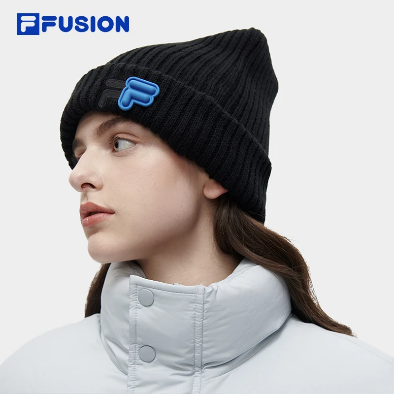 FILA/斐乐冬季男士款多彩针织户外帽新款女款毛线帽T13U343201