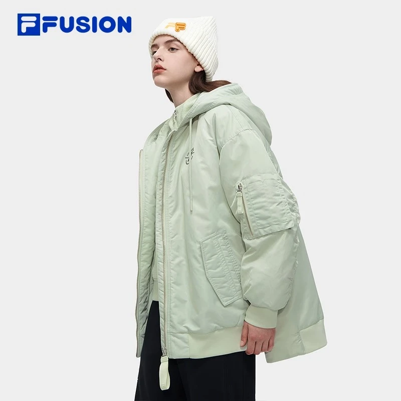 FILA FUSION斐乐棉服女装潮流春季保暖 时尚休闲外套潮T11W345912