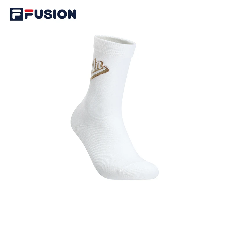 FILA FUSION斐乐潮牌高腰袜中性2023春新款运动长筒袜T13U312310
