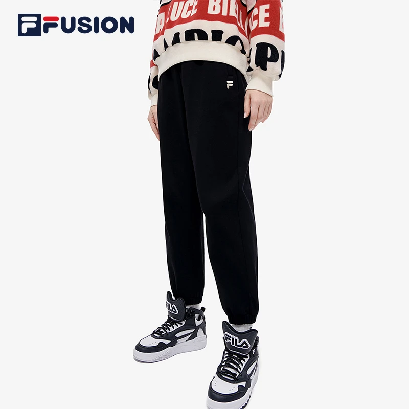 厚绒FILA FUSION 斐乐潮流秋冬加绒时尚针织长裤 T11W245605