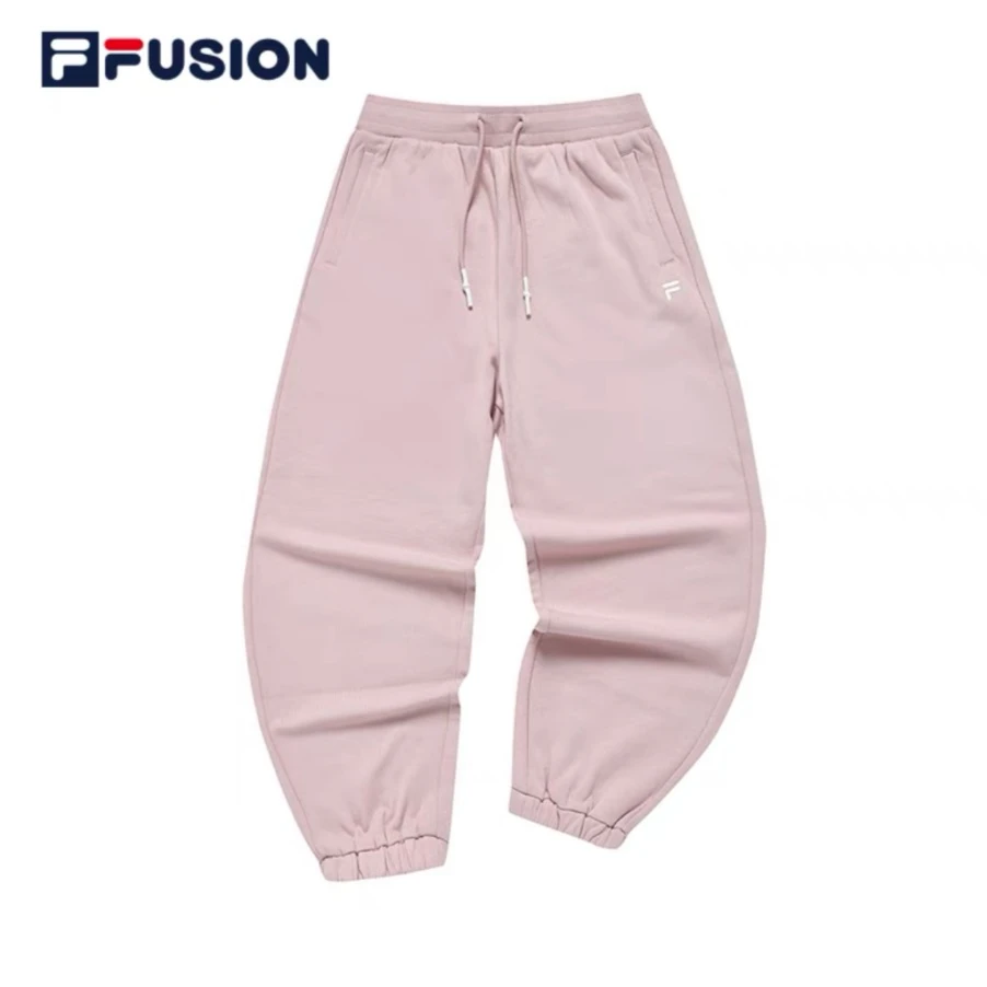 【欧阳娜娜同款】加绒FILA FUSION斐乐潮牌女长裤冬季运动休闲裤