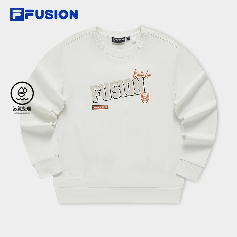 FILA FUSION斐乐套头卫衣女子秋季休闲宽松长袖上衣T11W335204F