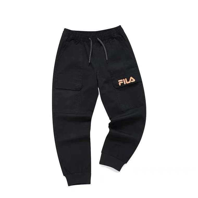 梭织长裤FILA FUSION斐乐 2022秋季新品运动束脚卫裤T11W211803