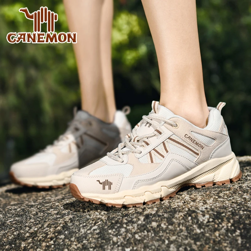 【领航骆驼】男女同款户外登山鞋徒步轻便爬山小白鞋防滑休闲鞋