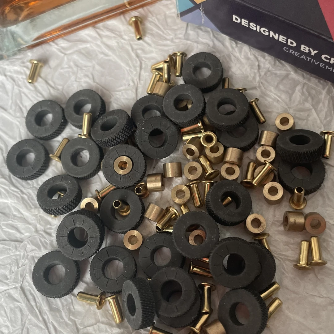 镍银内胆火轮 轴承空心铆钉 火轮套装 大三大五近代内胆均可适用