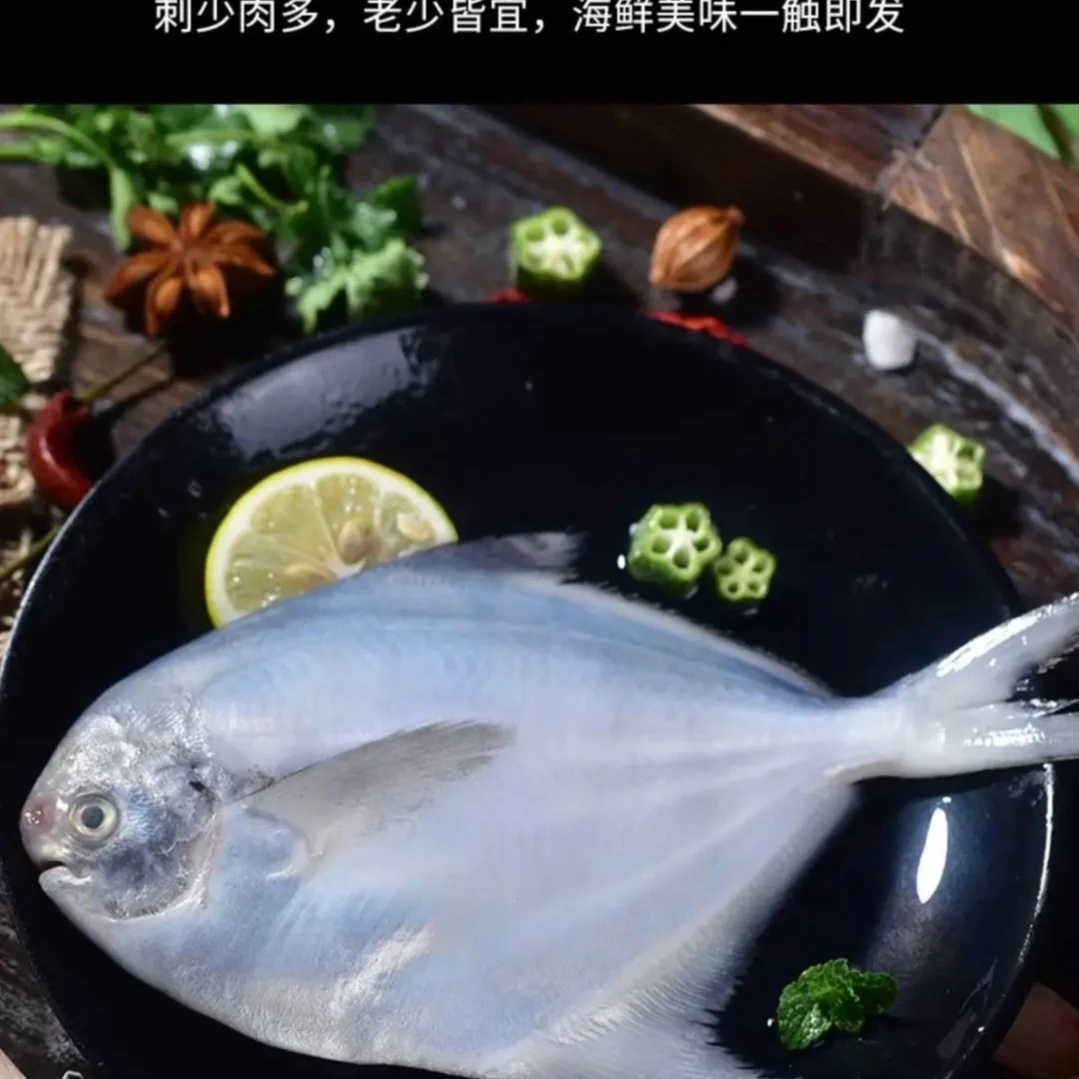 连云港 海捕银鲳鱼 白鲳  冷冻保鲜无冰衣  顺丰冷链包邮 500g/袋
