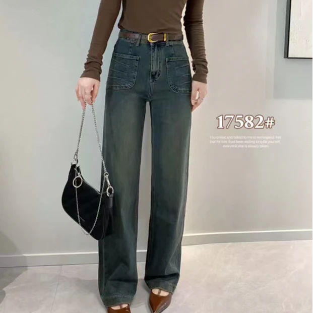 大表姐家窄版阔腿裤显瘦时尚休闲百搭复古