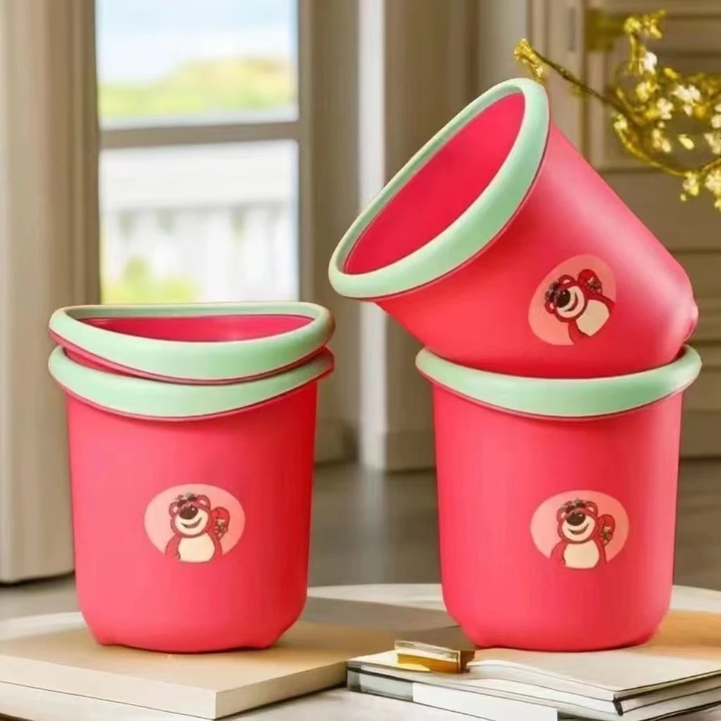 【拍一发二】草莓熊垃圾桶家用大容量高颜值北欧风加厚