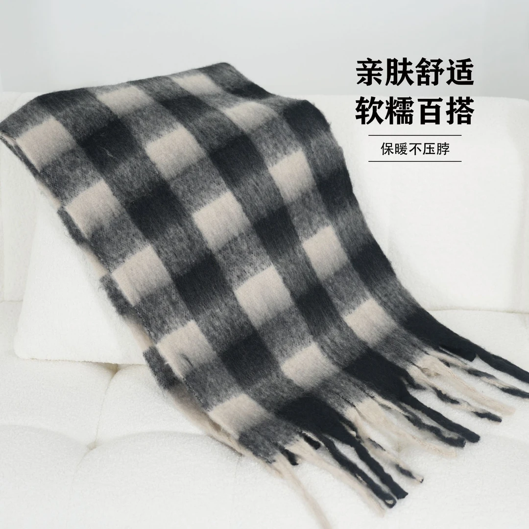 【赠品勿拍】时尚舒适围巾加厚亲肤披肩格子保暖秋冬