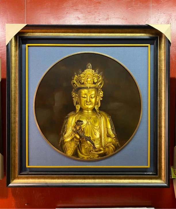 超写实佛像，溜金菩萨