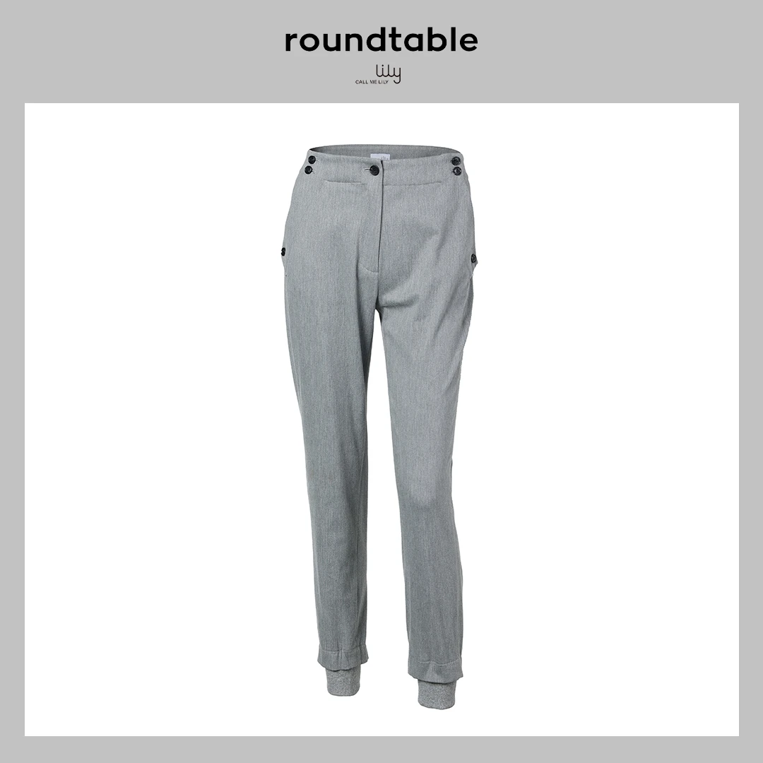 速干弹性休闲女裤垂感舒适修身简约高腰商务小脚长裤 CDW1304256