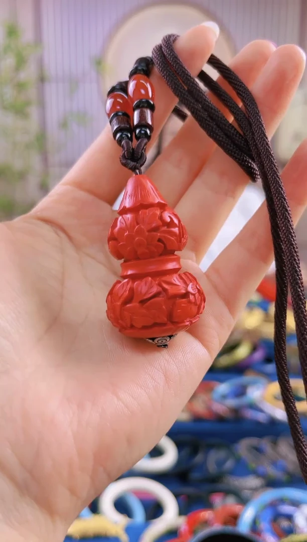 【闪购商品】大师技艺 雕漆葫芦吊坠