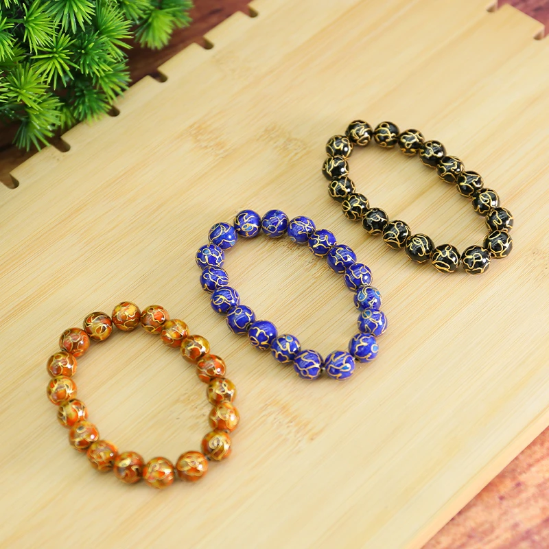 铜合金珐琅手链 景泰蓝万花手串 工艺精湛 匠心传承 手工制作