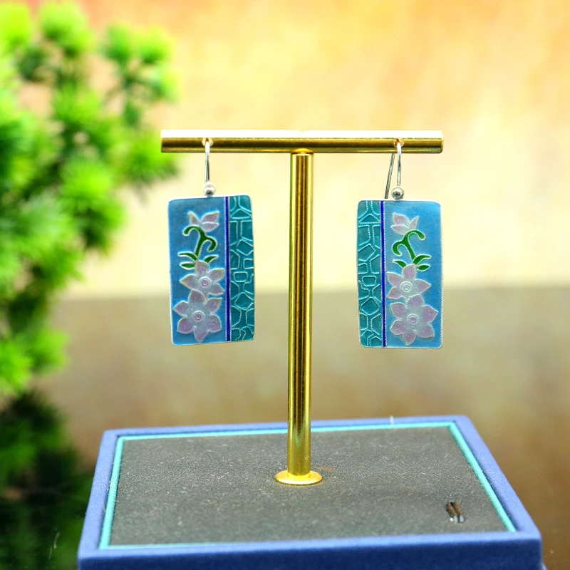 铜合金耳饰 A03银花丝花卉饰品 创汇时期 回流