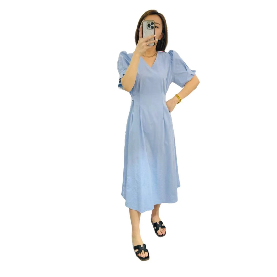 女装连衣裙显瘦气质白色长裙法式