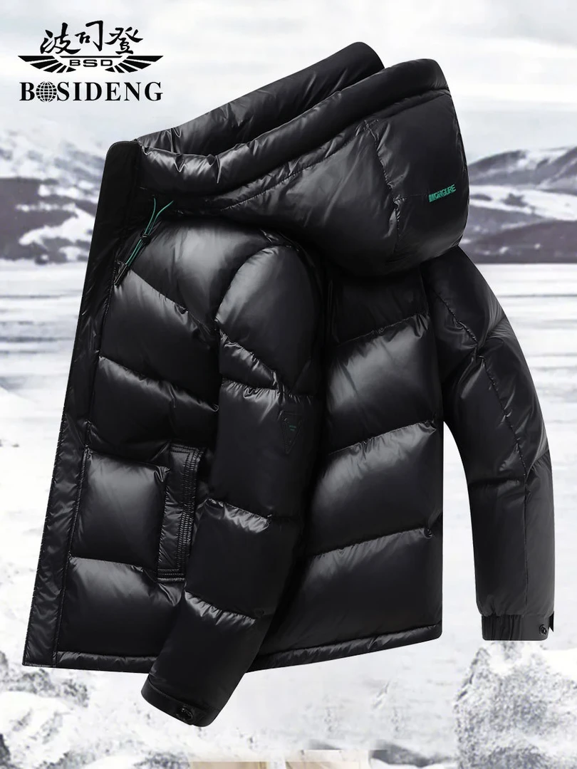 波司登品牌2023冬季新款黑金羽绒服情侣款加厚白鸭绒短款男女保暖