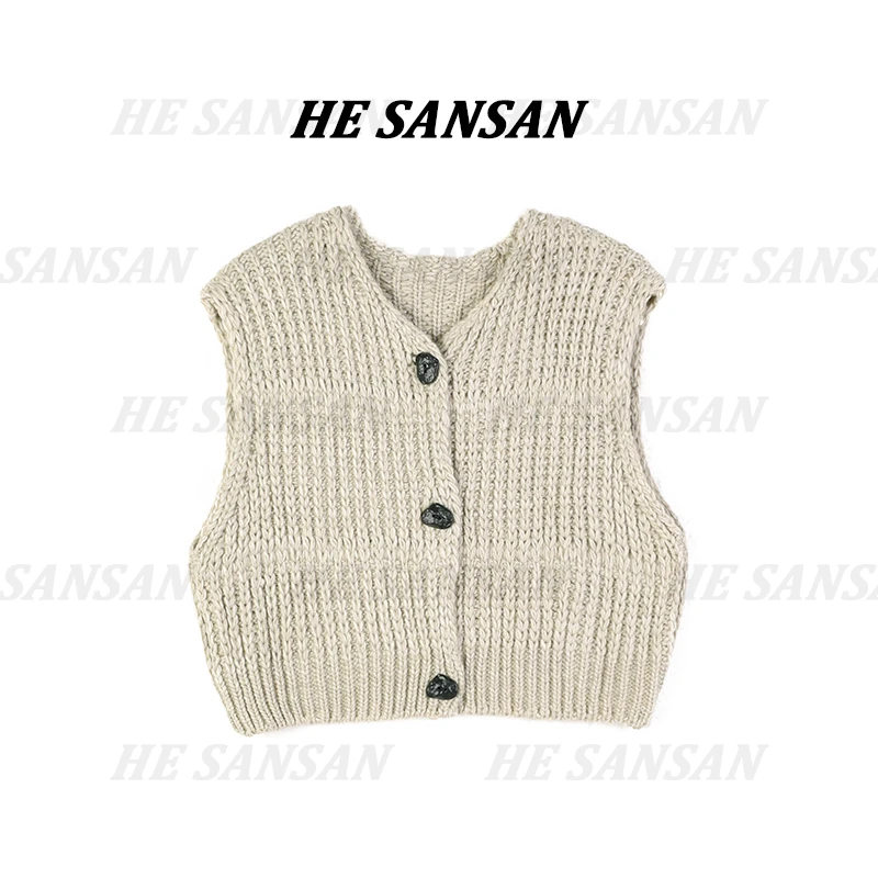 【SANSAN】气质极简百搭无袖减龄时尚休闲马甲DY-3828