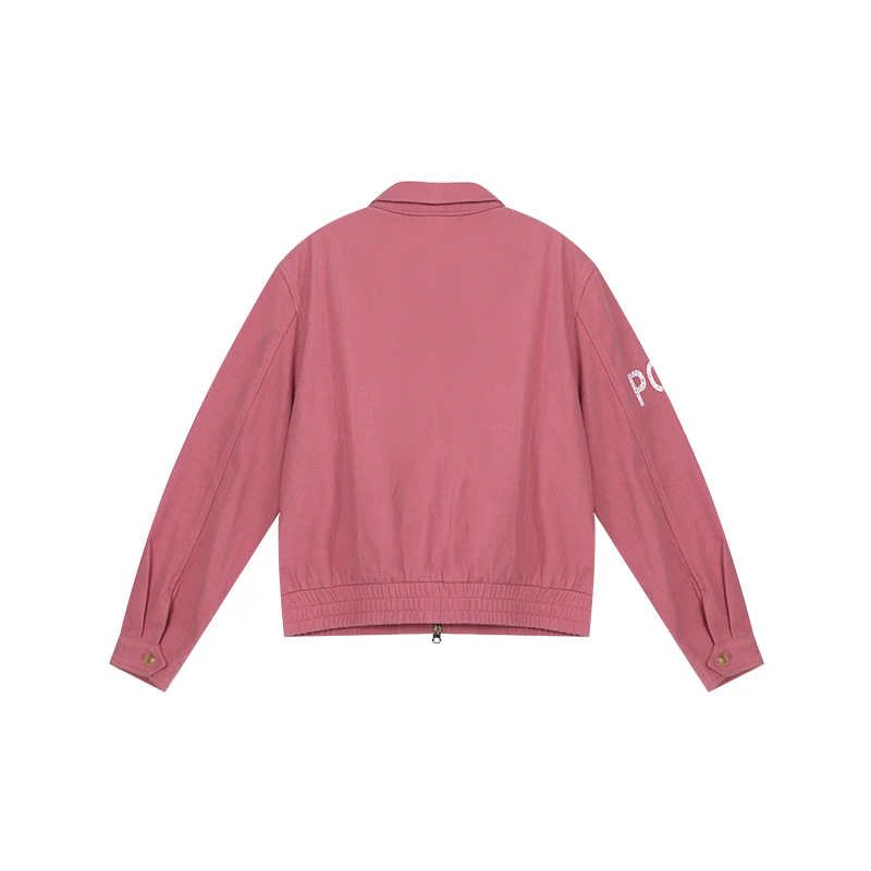 【SANSAN】粉色小马标百搭牛仔外套DY-5309