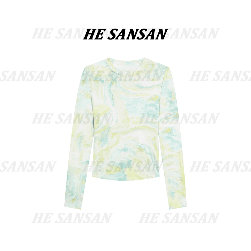 【SANSAN】气质长袖时尚春夏百搭设计款上衣DY-7050