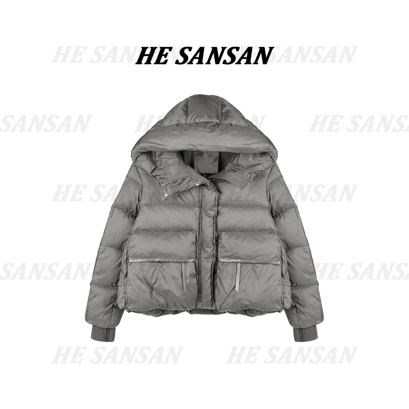 【SANSAN】百搭气质连帽保暖时尚羽绒服DY-4154