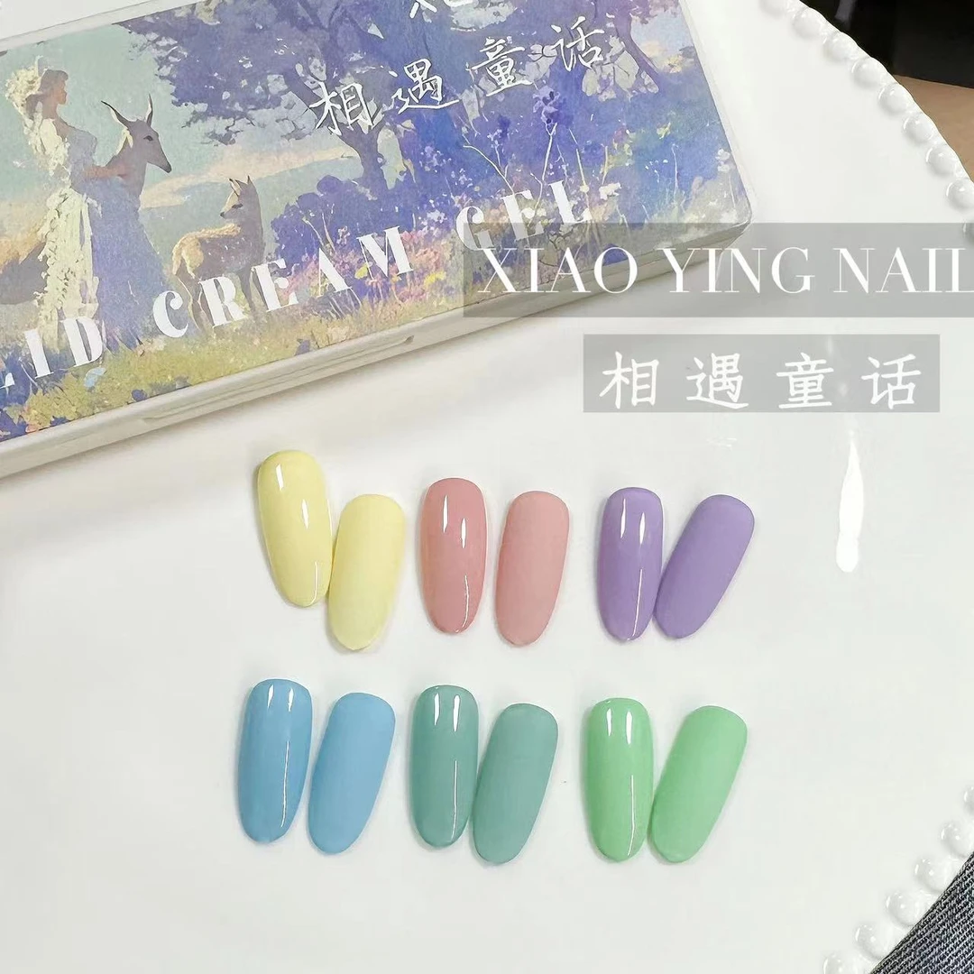 相遇童话6色固态奶油胶(每小格±5g)不能拍拍马卡龙甲油胶