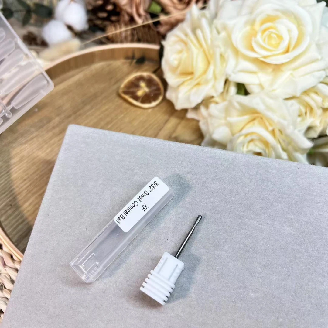 水滴形钨钢打磨头去死皮(F细齿纹)美甲打磨头