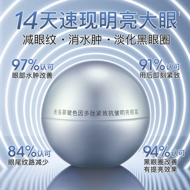 【官方自营】奥洛菲玻色因多肽紧致抗皱明亮眼霜紧致保湿深层补水