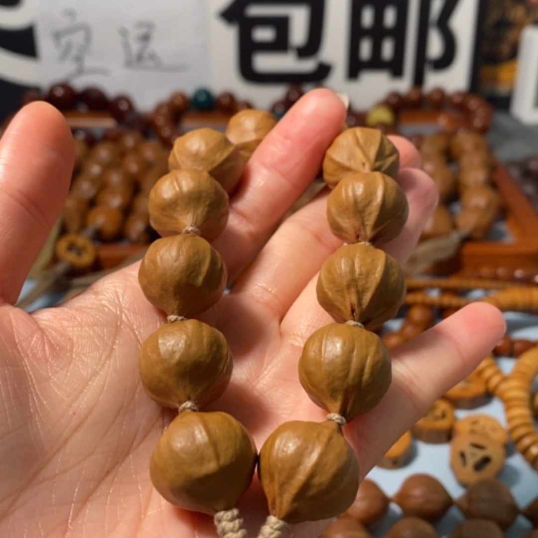 【闪购商品】橄榄核手串倔***空9171精品短圆4花