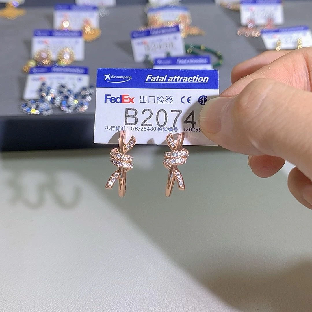 铜合金耳饰 设计师欧货GP耳环-B2074