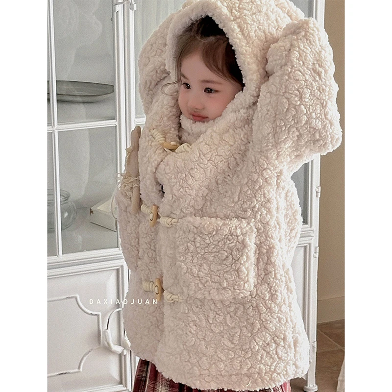 【大小卷】冬季女宝加厚中长款连帽保暖外套-70553