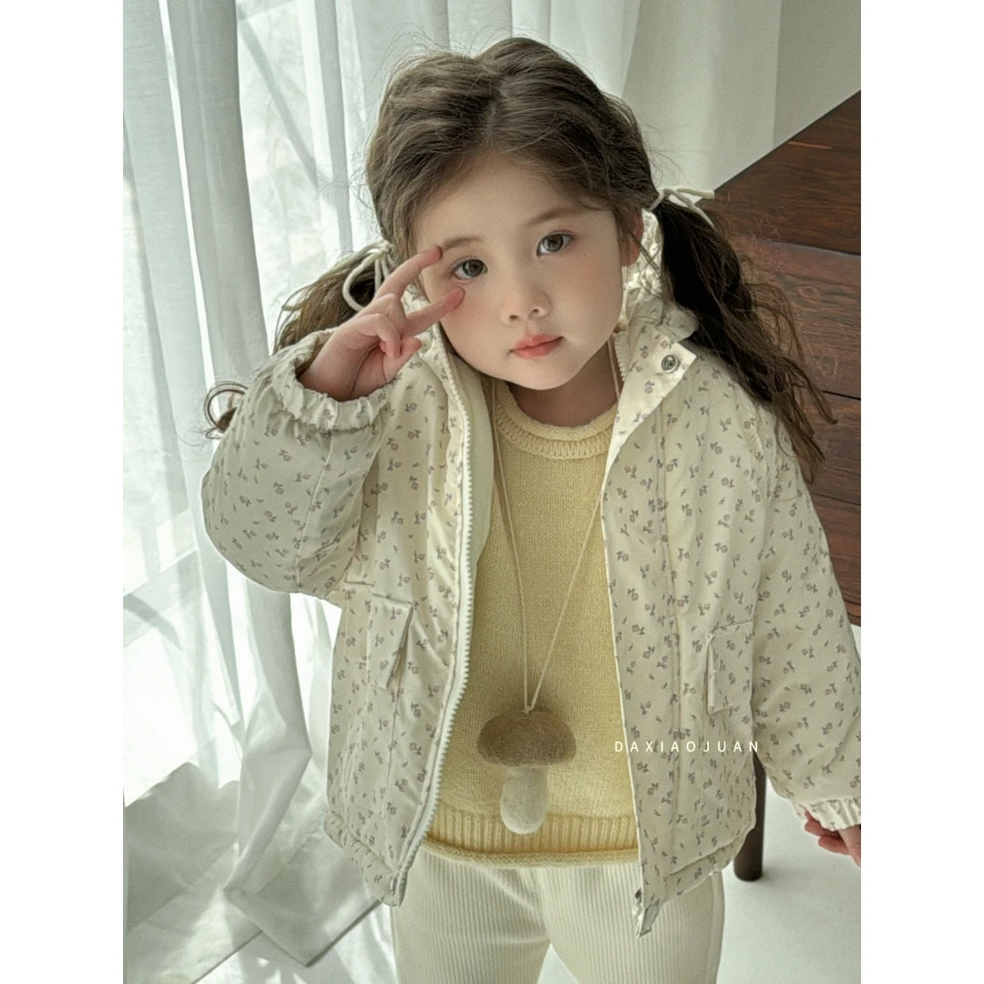 现货【大小卷】深秋冬新品套装连帽棉衣-39504