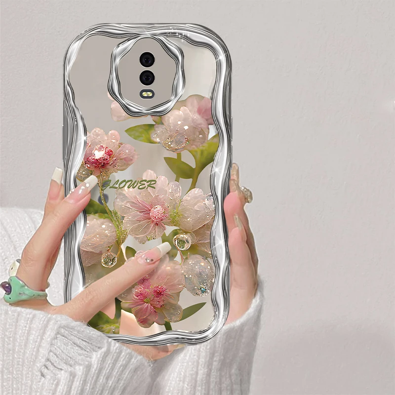 适用于OPPO R17镂空玻璃花女款手机壳创意全包硅胶防摔时尚简约壳