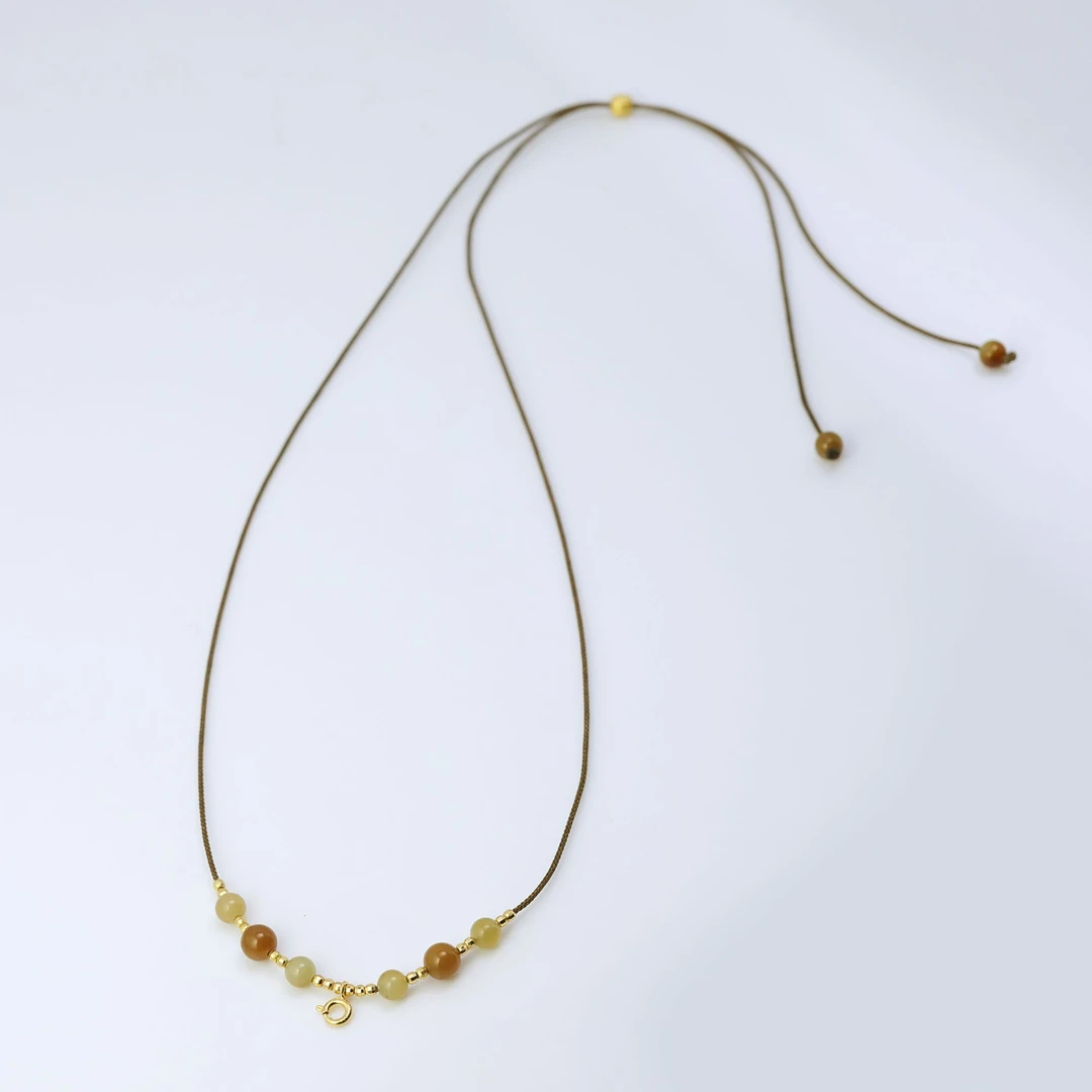 预售新疆和田玉珠珠挂件绳RB242577尺寸约6mm