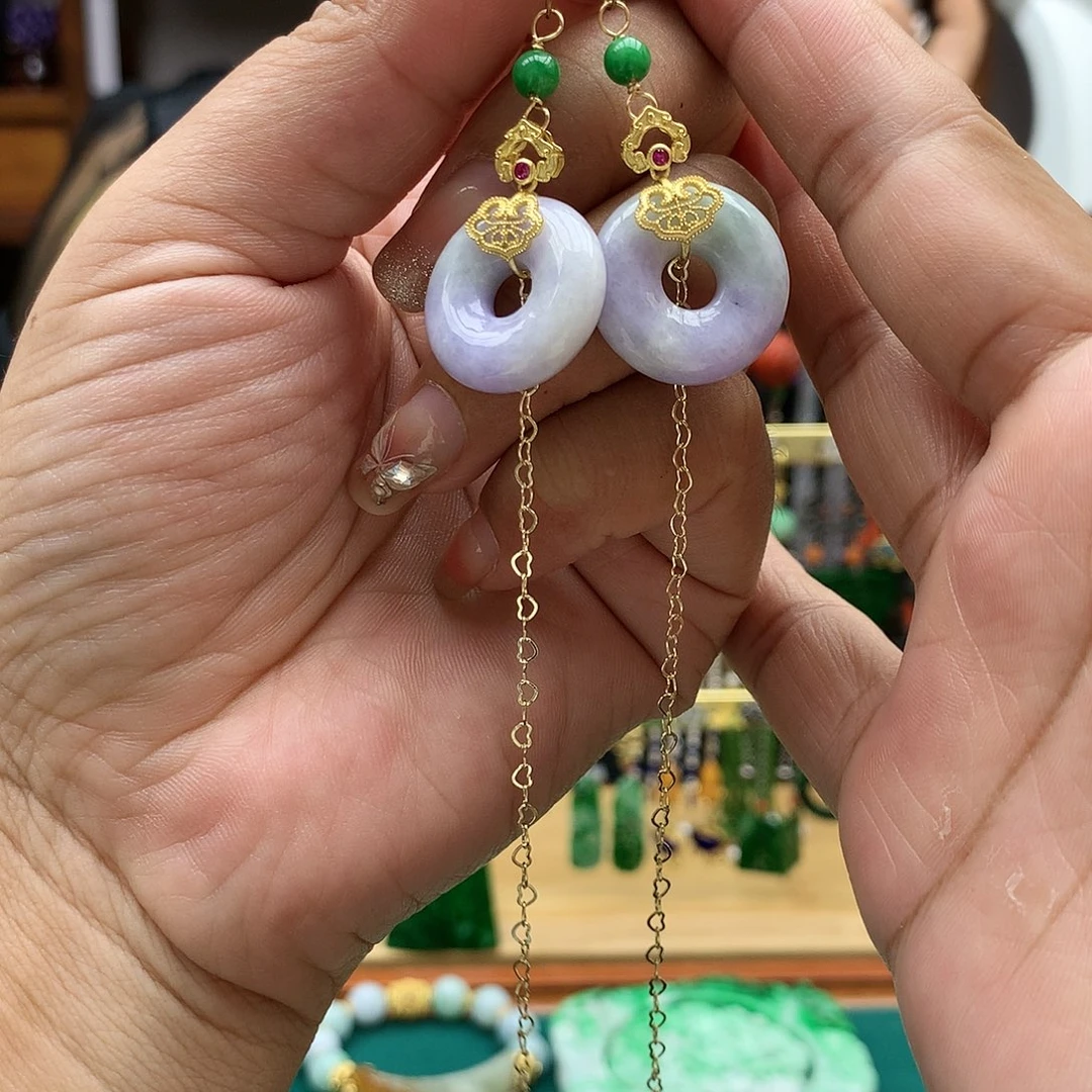 【闪购商品】翡翠耳饰未镶嵌耳坠